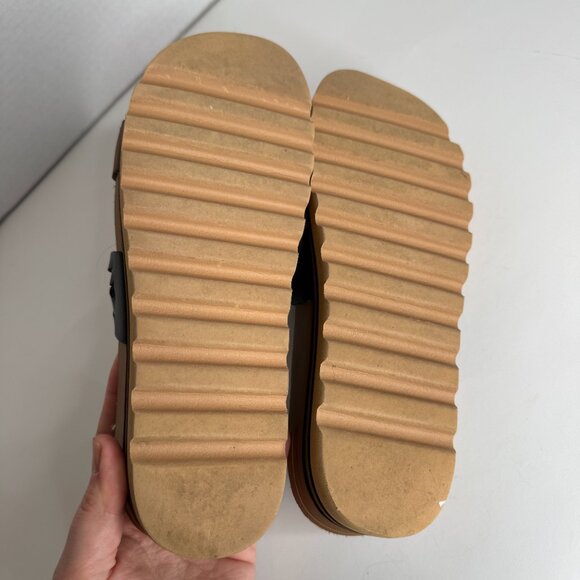 Reef Cushion Vita Hi Twist Platform Sandals Double Strap Slip On Womens 10 Tan B - Picture 8 of 8